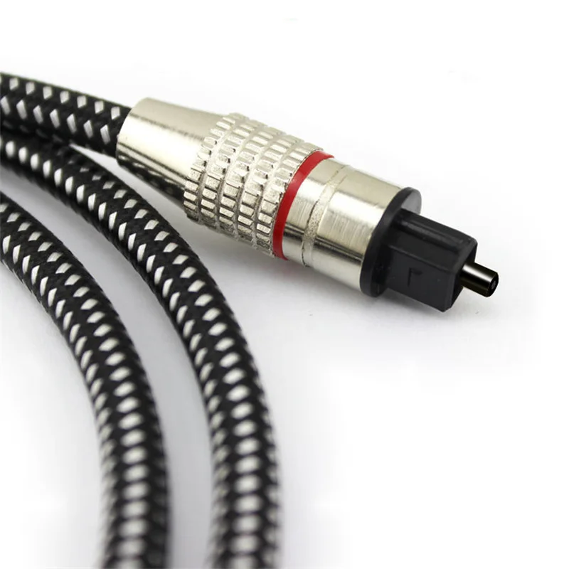 

6.0 Audio amplifier audio fibre optic cable toslink audio fibre optic cable SPDIF fibre optic audio cable with braid 2M 3M 5M