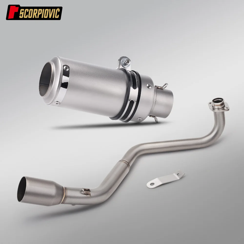 Motorcycle Full Exhaust System Modification with DB Killer MSX125 Header Suitable for GROM MSX125 MSX 125 2013-2021