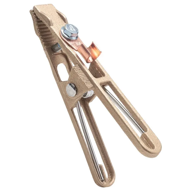 DTEN-1 Piece Machine Grounding Clamp TIG Welding Machine Brass Grounding Clamp (260A) Durable Easy To Replace Gold