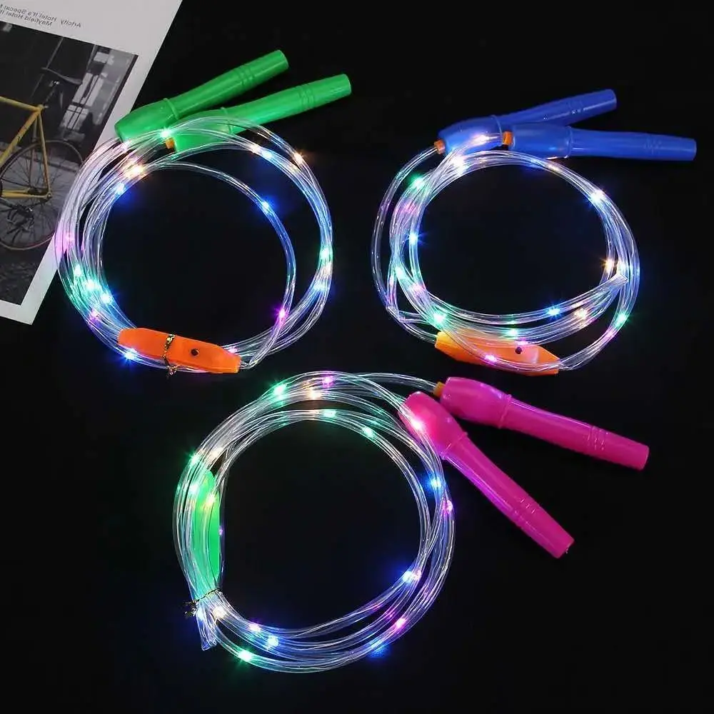 Kids Glowing Skipping Rope With Color Light Fitness Luminous Jump Ropes Exercise Body Rope School Game Toys For Children Boys