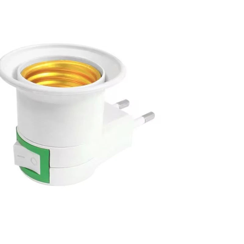 E27 LED Light Lamp Bulbs Socket Base Holder EU/US Plug Adapter ON/OFF Switch Lights Base For Led Light Bulb