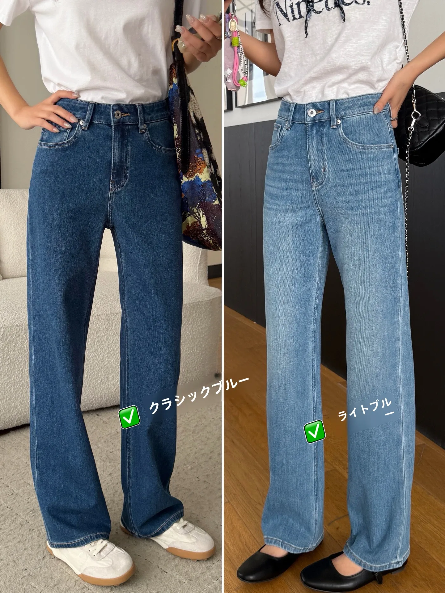 

Slim Straight Wide Leg Jeans Women's Loose Fit High Waist Rinsed Cotton Denim Spring Summer Fashion Essential Purchase 2026