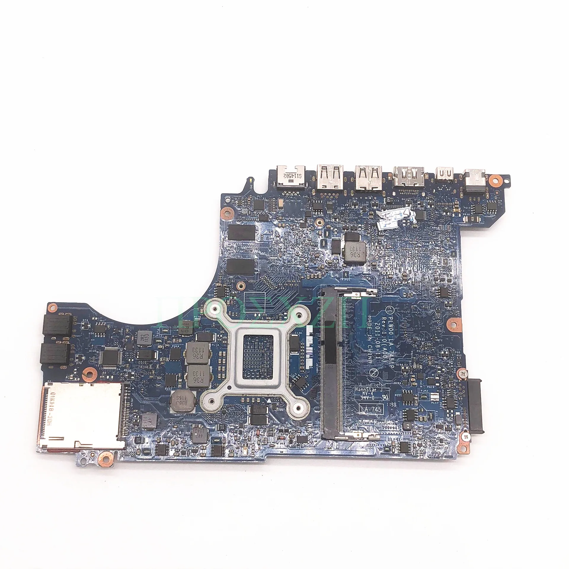 CN-0F2DV7 0F2DV7 F2DV7 High Quality Mainboard For L421X Laptop Motherboard PLW00 LA-7451P With SR043 I7-2640M HM77 100%Tested OK