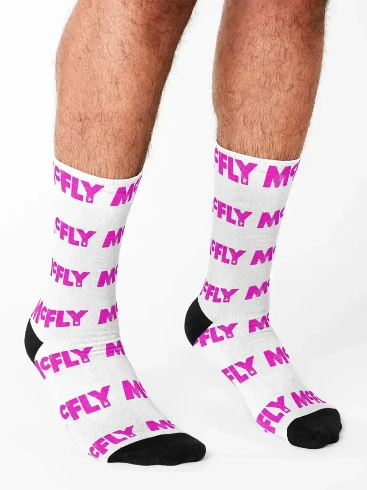 McFly Logo (pink) Socks New year's christmas gift christmass gift Hiking boots Girl'S Socks Men's