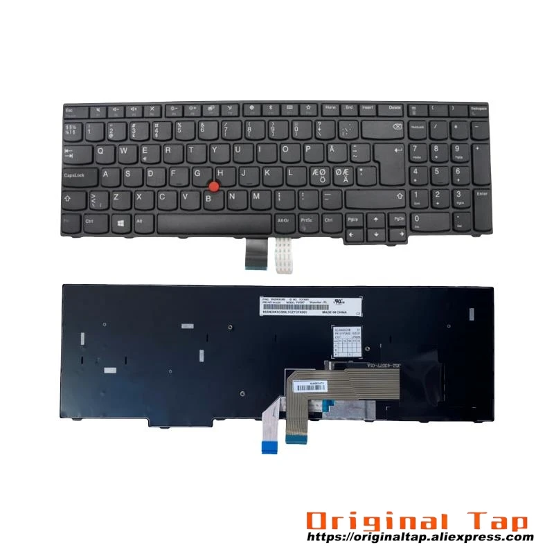 NDC Nordic Keyboard for Lenovo Thinkpad E570 E570c E575 01EN353 01EN355 01EN357