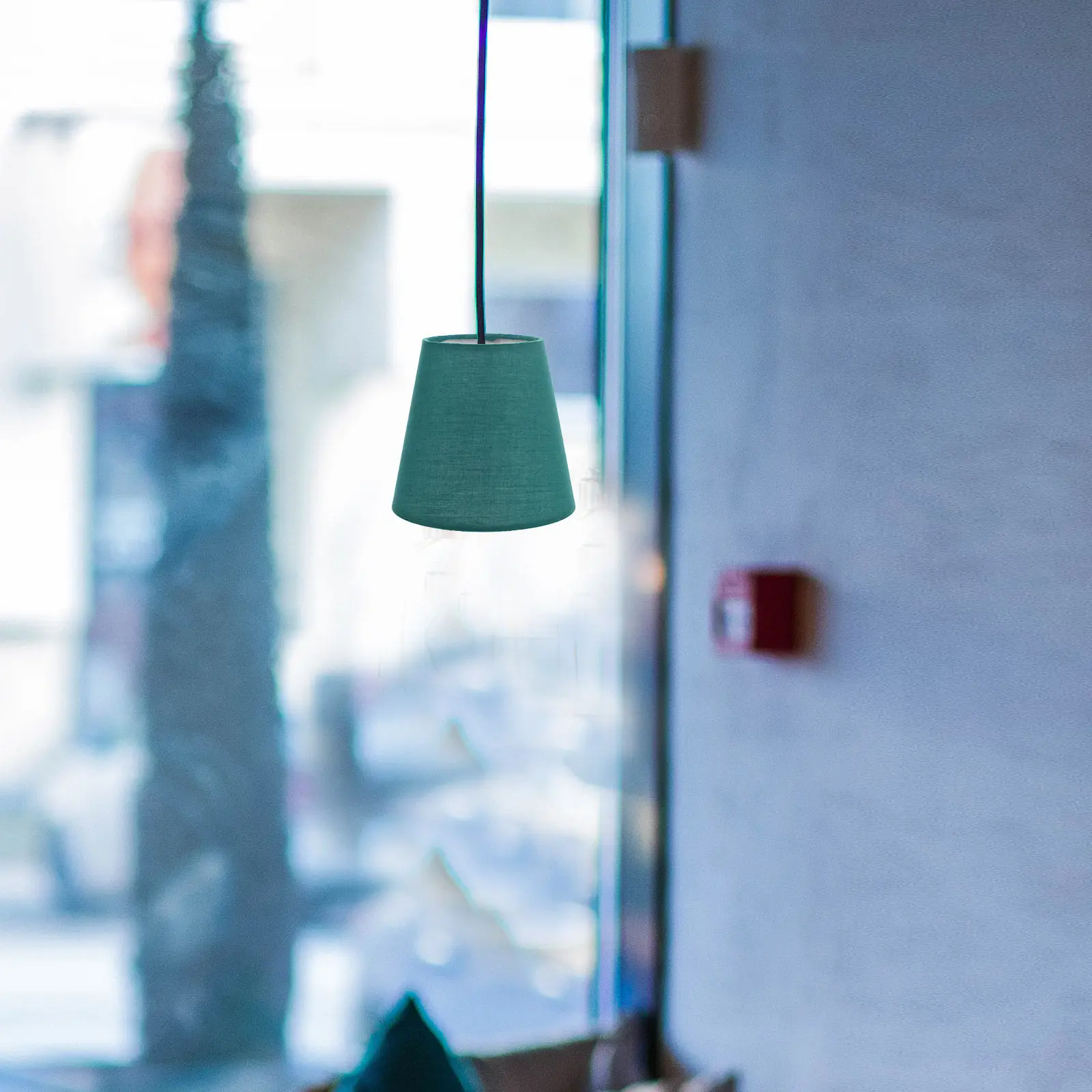 Macaron Lamp Shade Simple Stable Structure Fabric Light Shade for Bedroom Living Room Hotel Ceiling Lamp Fixture Soft Light