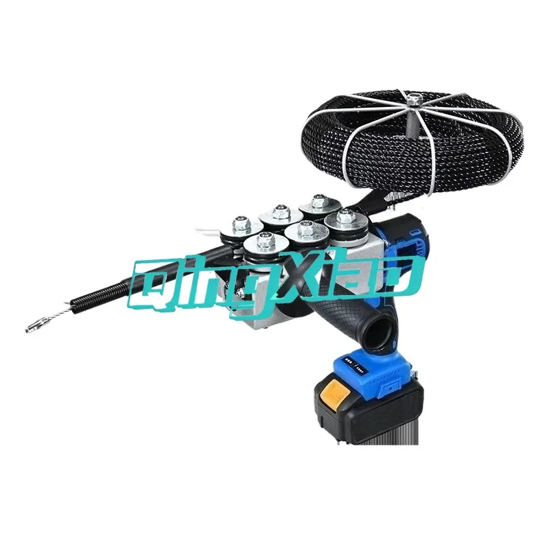 Brushless Charging Cable Threading Machine Fully Automatic Electrician Tool Wireless Portable Wall Pipe Threading Equipments Use