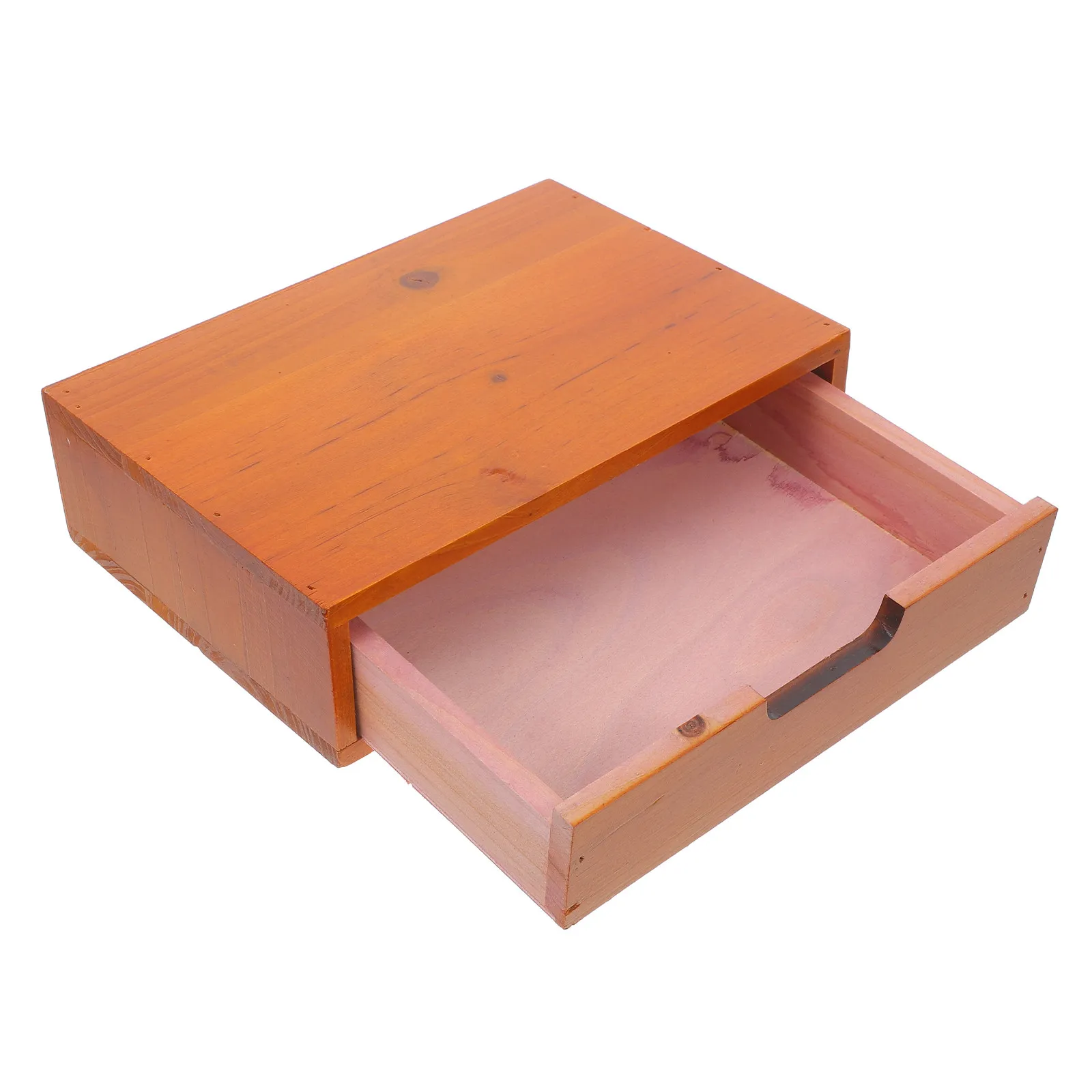 Classic Wooden Desktop Organizer Drawer Vintage Style Storage Box for Office Stationery Jewelry Drawer Organizer Box