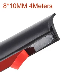 2/4/5M Car Door Sealing Strip Inclined T-Shaped Weatherproof Edge Trim Rubber Universal 8*10MM/5*7MM Car Interior Accessories