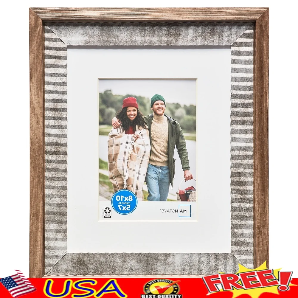 

Деревенский фермерский дом 8x10 фоторамка матовая до 5x7 декоративная настольная настенная витрина винтажный дизайн прочная пластиковая рамка с