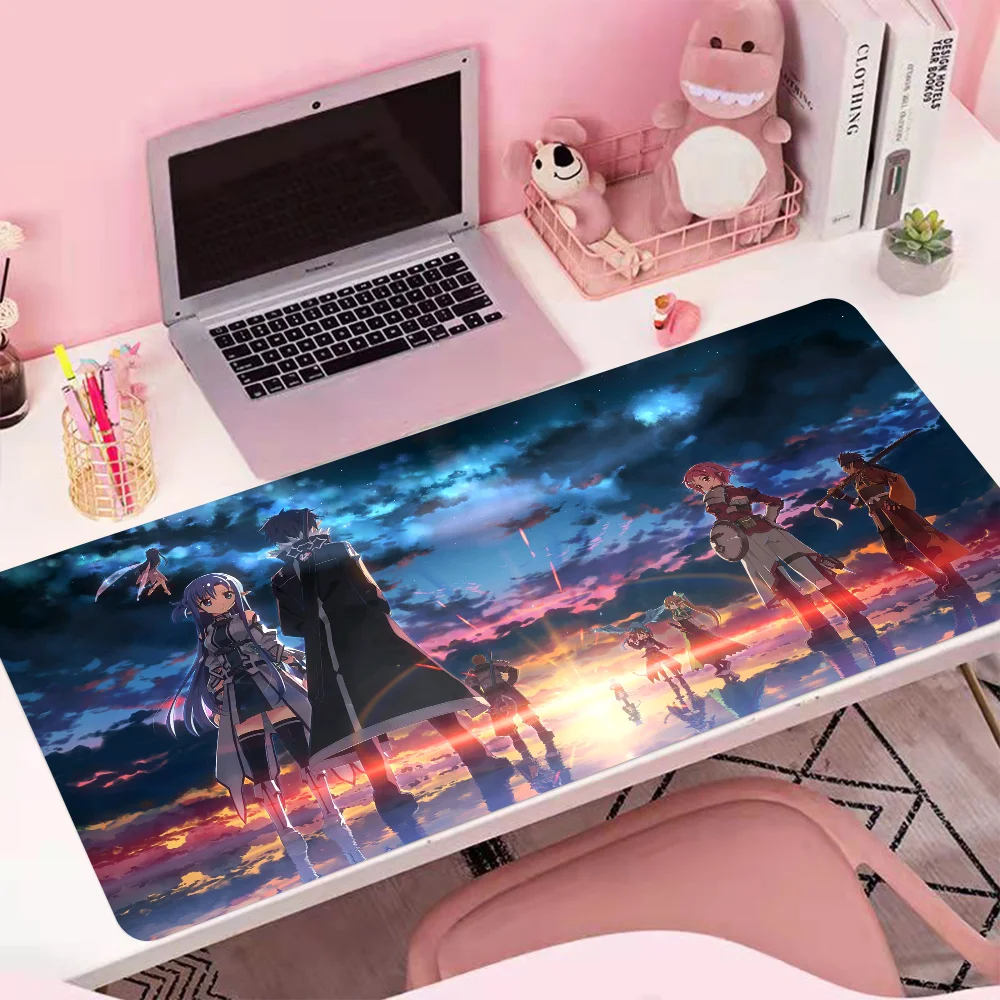 

Natural rubber rug sword art online Mousepad Large Mouse Mat Gaming Mousepads company Keyboard Mats Desk Pad office Mouse Pads