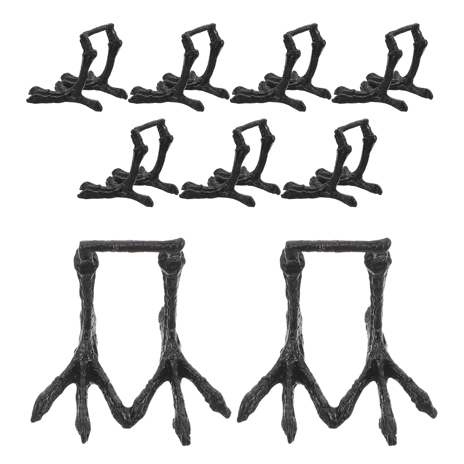 

9Pcs Feet for Crow Raven Statue Realistic Replacement Halloween Decoration Craft Accessories Parrot Paw for DIY