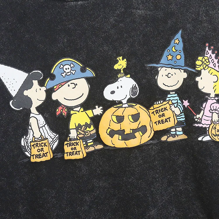 Waed Vintage Fce Long Sve Felpa con cappuccio da donna Casual Loose Fit loween Cartoon Stampa rotonda Ne Felpa American Sle