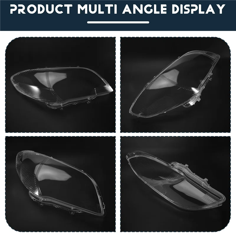 

F9-For Toyota Vios 2006 2007 Headlight Shell Lamp Shade Transparent Lens Cover Headlight Cover