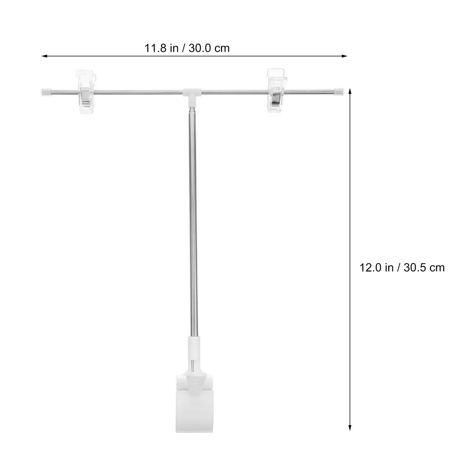 T-Shaped Poster Holder Premium Metal Construction Height Adjustable Poster Stand for Indoor Outdoor Advertising Sign Display