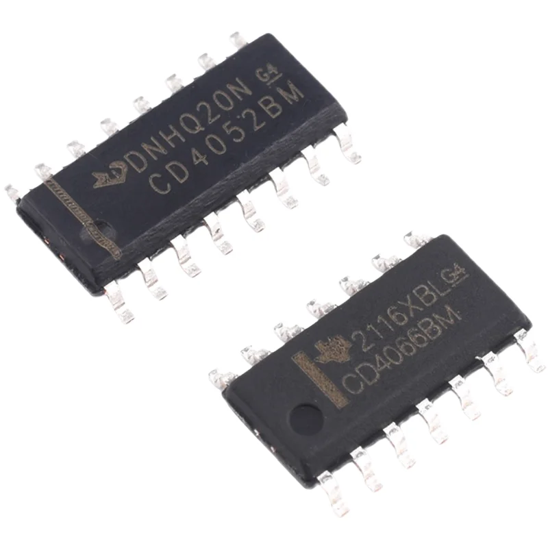 Minimum order of 10pcs SMD logic chips CD4052BM, CD4066BM, SOP14, SOP16