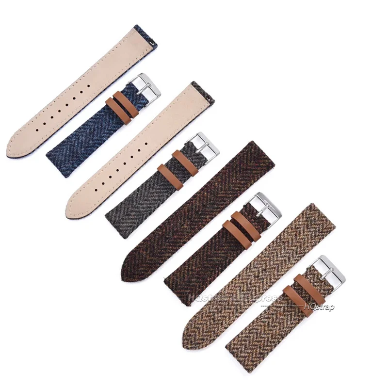 Quick Release straps Leather Watch Band 18mm 20mm 22mm Strap Vintage Weave Bracelet Men Women Universal Replacement Wristband