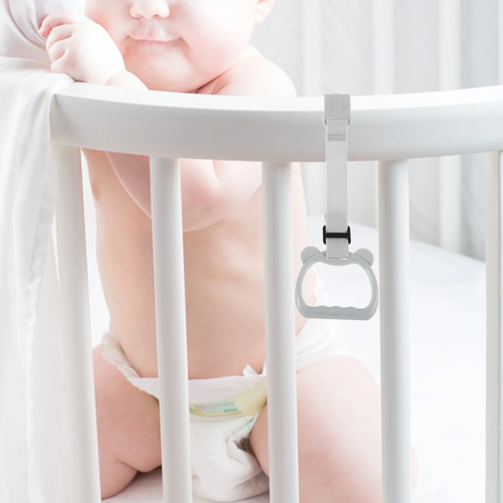 1 زوج الطفل الدائمة حلقات التدريب الرضع سحب ما يصل دعم سرير بيبي المهد خواتم طفل المشي المساعدة الصالة الرياضية ممارسة الحضانة