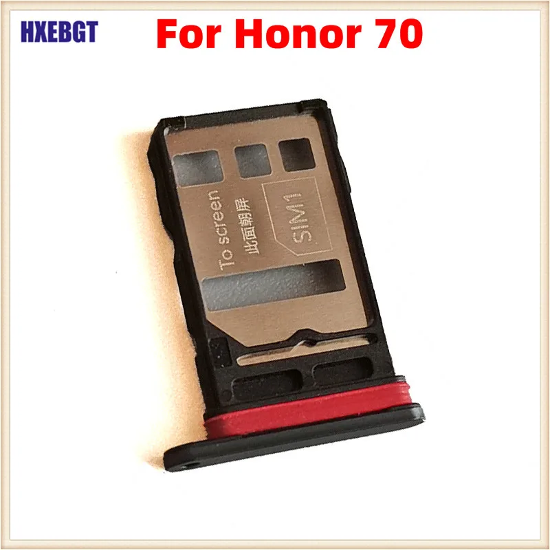 Dual Sim Tray For Honor 70 Honor70 Sim Card Holder Sim  Slot Holder Tray Smartphone Replacement Parts