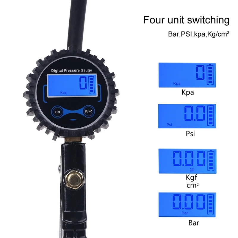 Digital Tire Inflator with Pressure Gauge Night Available Heavy Duty Auto Air Inflating  0-200  Battery Drop Shipping