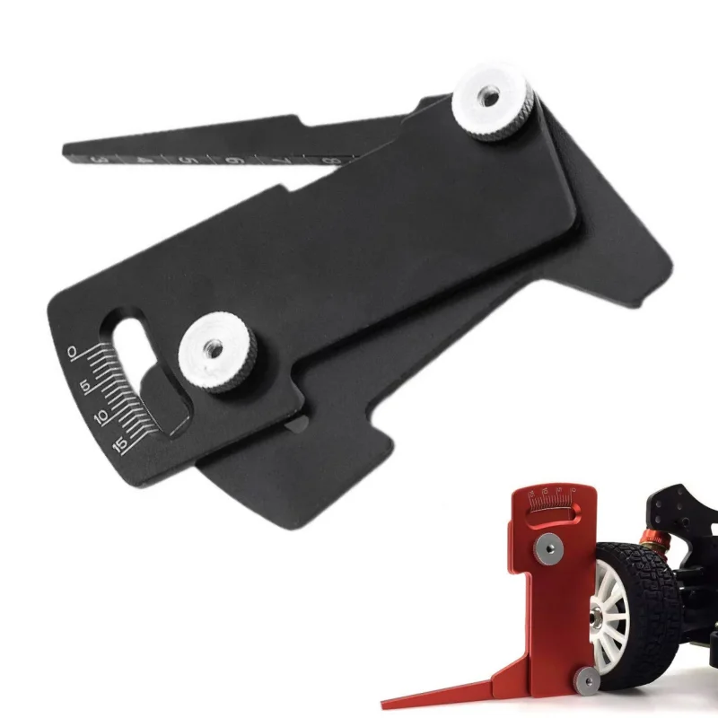 

Shunting Tools CNC Adjustable Ruler RC Car Height & Four-Wheel Positioning Camber 15 degrees For 1/8 1/10 RC Car Tamiya HSP HPI