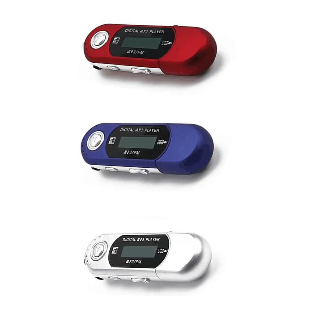 Mini MP3 Player USB 2.0 Small Flash Drive Multilanguage LCD Music Player with 3.5mm Audio Jack Automatic Shutdown High Quality