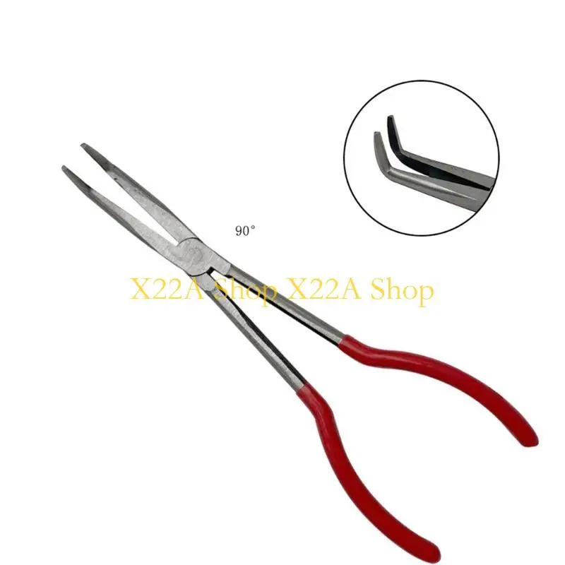 Unique Straight Mouth 45 90 Degree Bend Needle Nose Pliers Plug Puller Mechanics Tool