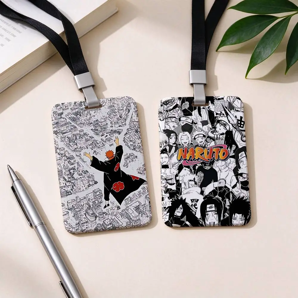 Classic N-Naruto Anime NFC Contactless Sliding Card Sleeve For Student Cards, Bus Cards, ID Cards, And Work Permits