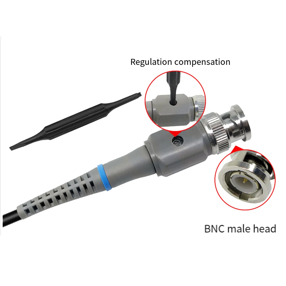 General Use Oscilloscope Probes Kit 100MHz with Reliable BNC to Dual Test Hook Connection for Accurate Readings