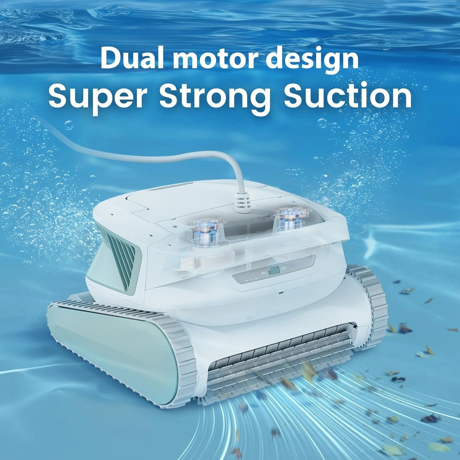 

4 SE Robotic Pool Cleaner, S-Shaped Path/Auto Wall/Waterline Cleaning, 40FT Long Cable/4 Cleaning Modes,Hot selling quality