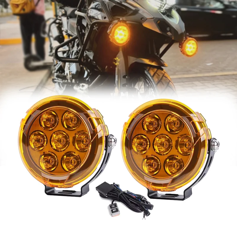 4.5'' Inch LED Work Light Spotlight Fog light Driving Lamp For BMW R1200GS R1250GS F800 F850 F900 Motorcycle SUV ATV UTV Truck