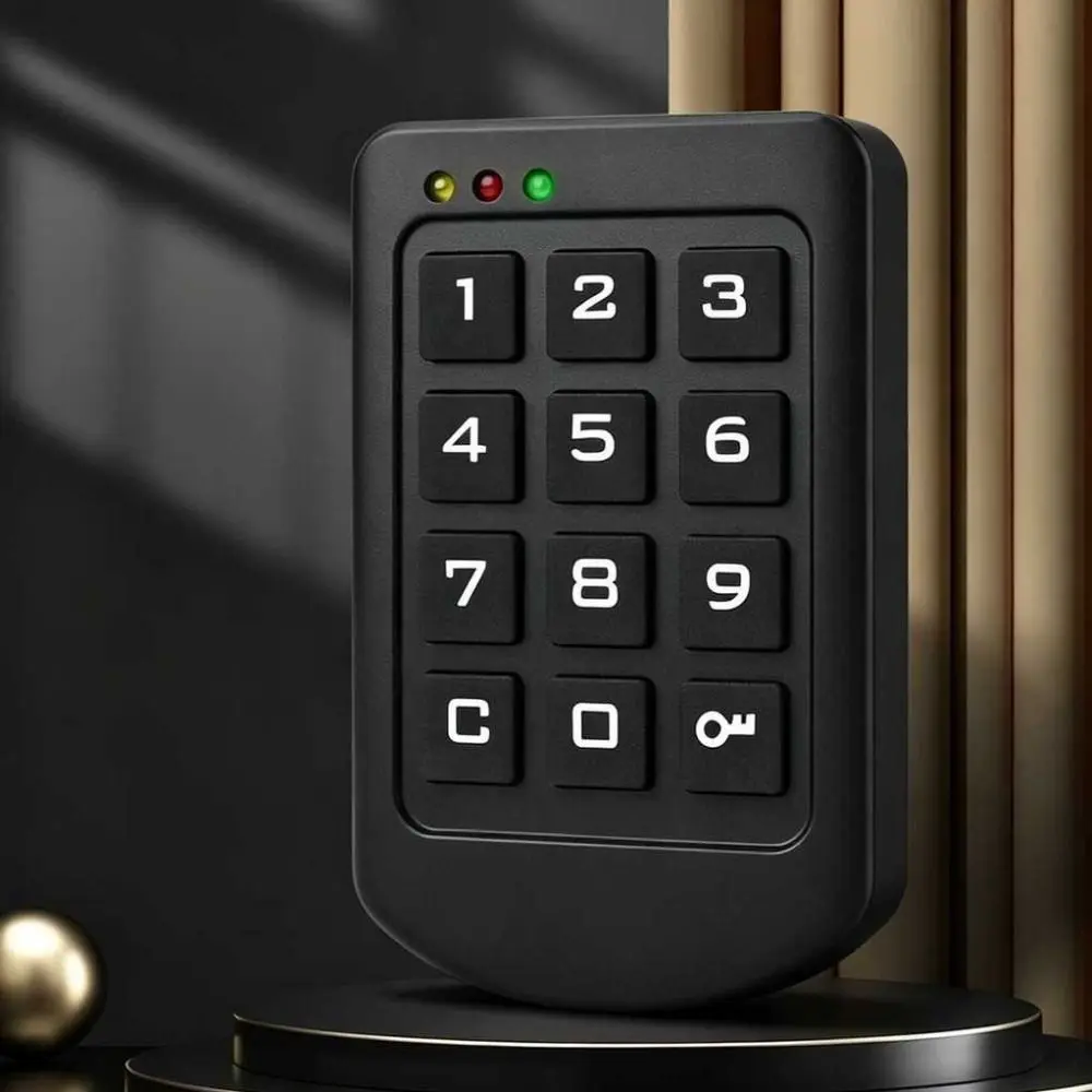 Keyless Digital Cabinet Lock Battery Operated Low Power Touch Keypad Lock Customizable Code ABS Plastic Panel