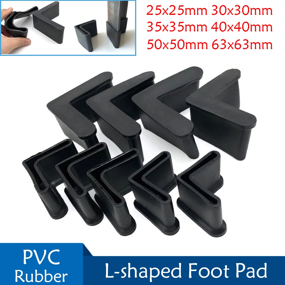 

Black Rubber Triangle Iron Foot Cover PVC Soft Rubber L-Shaped Triangular Protective Cover Non-Slip Soft Rubber Foot Glove Foot