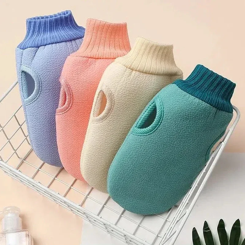Manopla Exfoliante para baño, limpieza corporal, frotar la piel muerta, ducha, cepillo corporal, toalla, espuma de SPA, masaje corporal, 1 unidad