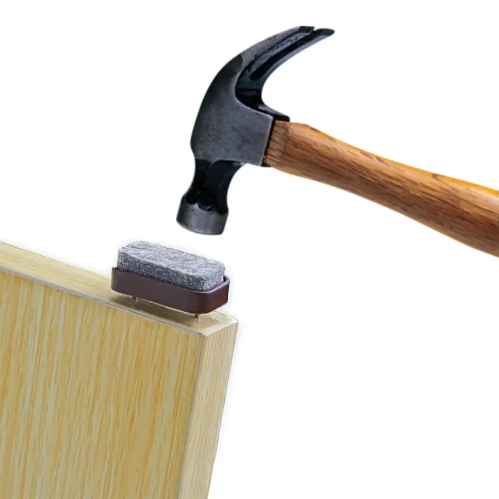 10 قطعة/المجموعة 10 قطعة/المجموعة DIY ورأى منصات الرطوبة واقية عدم الانزلاق أريكة القدم مسمار البلاستيك رشاقته خدش حامي حصيرة ديكور المنزل