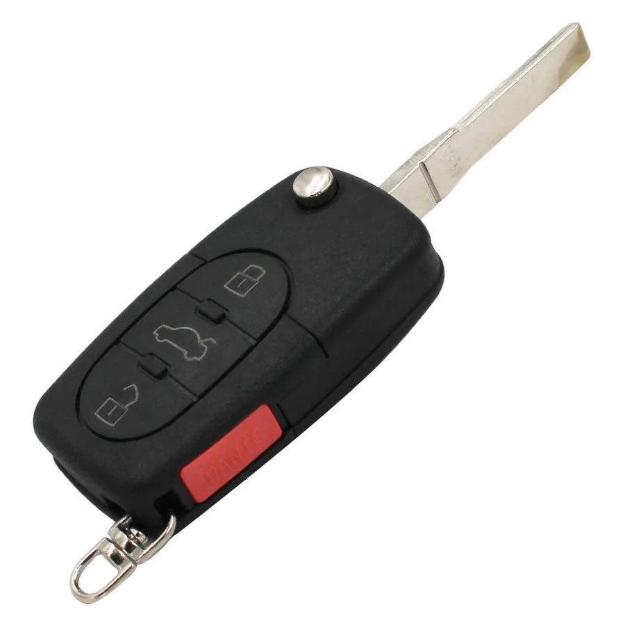 

Складной чехол для дистанционного ключа автомобиля, брелок для входа с лезвием для Audi A4 A6 A8 TT Allroad Quattro S4 S8