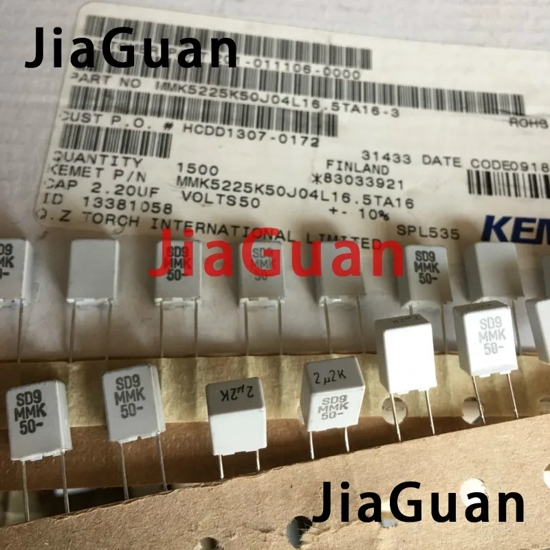 

10PCS NEW EVOX MMK5 2.2UF 50V p5mm film capacitor MMK 225/50V audio 225 2U2 MMK5225K50J 2.2uF/50V free shipping
