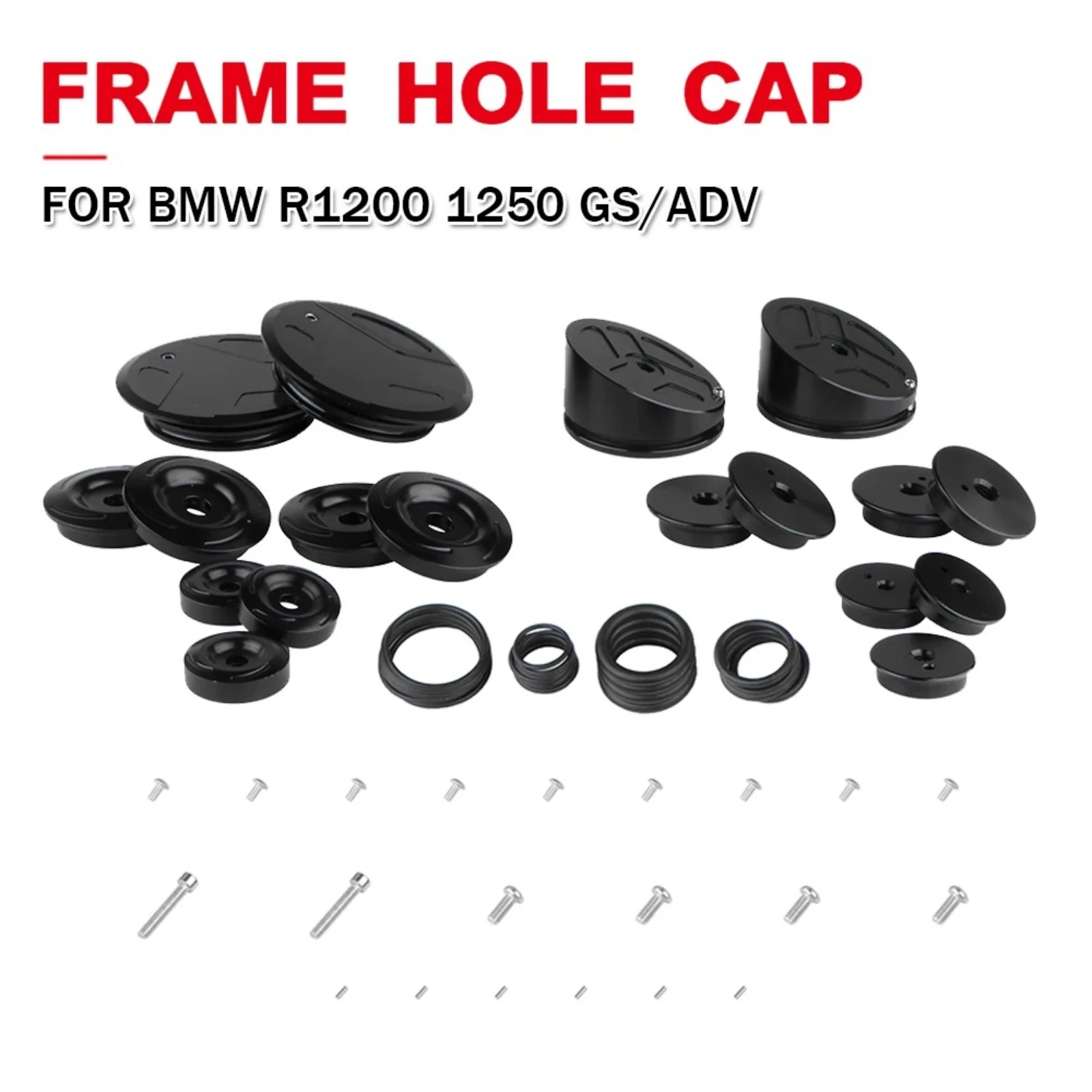 

Комплект заглушек для отверстий в раме мотоцикла BMW R1200GS R1250GS ADV Adventure 1200 1250 GSA 2013-2019 годов выпуска