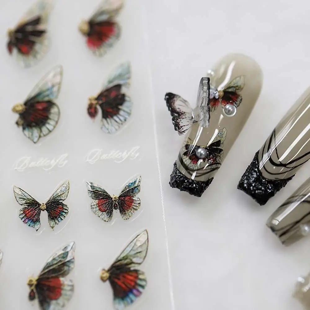 Fashion Art Painting Style Leaves Greek Totem Butterfly Nail Decals Manicure Accessories Nail Decorations Flower Nail Stickers