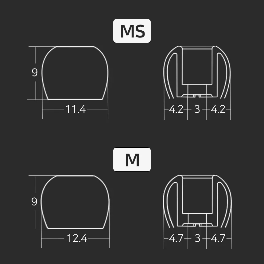 Divinus 벨벳 실리콘 이어폰 이어팁, 깍지 사이즈 3-5mm, IEM 이어버드용 부드럽고 깊은 귀지, AFUL 출연자 5/8 렌더링