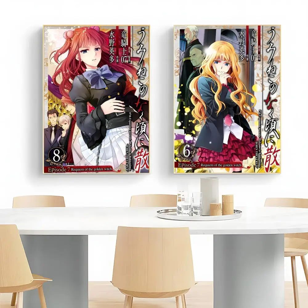 Hot U-Umineko When They C-Cry Poster Wall Art Print Poster Decorative Mural Home Decor Gift Unframed