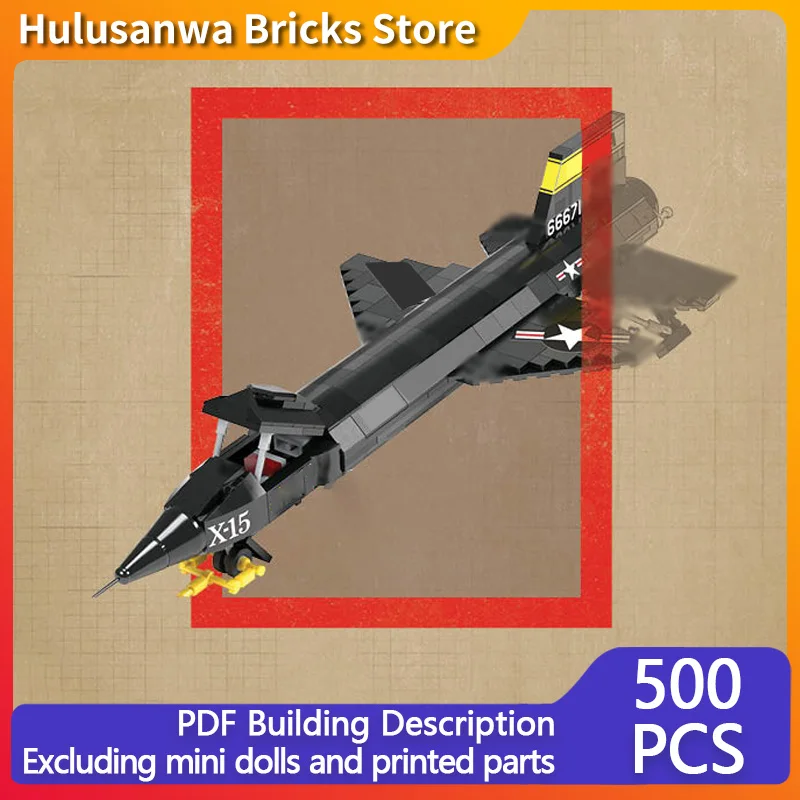 

Модель ракетного самолета X-15, конструктор MOC, военная техника, модульные технологичные подарки, набор для сборки, детские игрушки, праздничный подарок