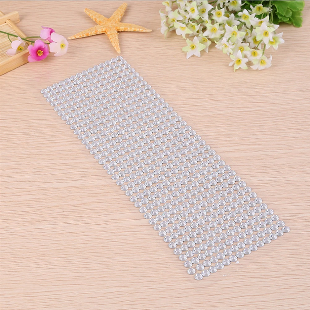 

5pcs Half Round Artificial Pearl Stickers Adhesive Flat Back Beads For Craft Wedding Makeup Body Face Party Favours