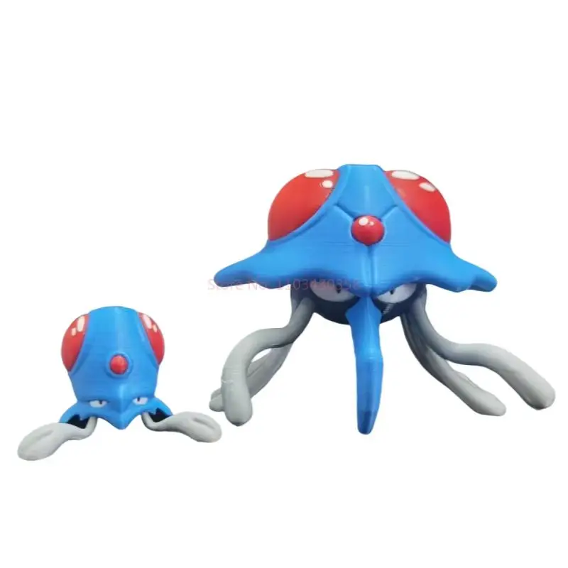 Anime Pokemon Figures Tentacool Tentacruel Proportion World 1:20 Diy 3d Printing Cute Cartoon Character Desktop Model Kid Gifts