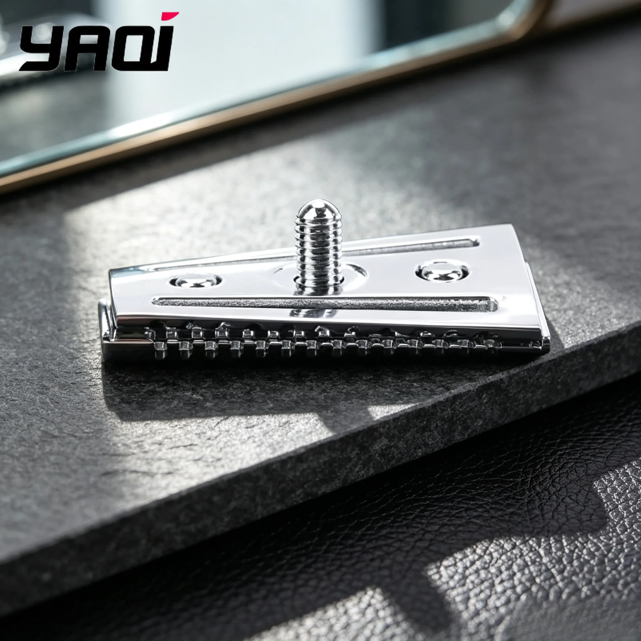 2026 YAQI Top Selling Top Aggressive Chrome Color Double-edged Mens Slant Safety Razor Head Replacement Accessory