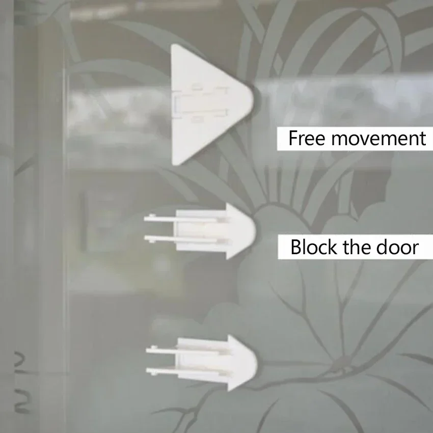 Baby Safety Lock for Sliding Door Window Children Protection Lock Drawer Cabinet Door Wardrobe Anti-pinch Wings Kids Safety Lock image 5