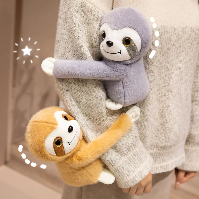 Bonecos de peluche de perezoso, animales del zoológico rellenos, tortuga orangután de alta calidad, juguetes de peluche, decoración del hogar, regalo de cumpleaños Kawaii