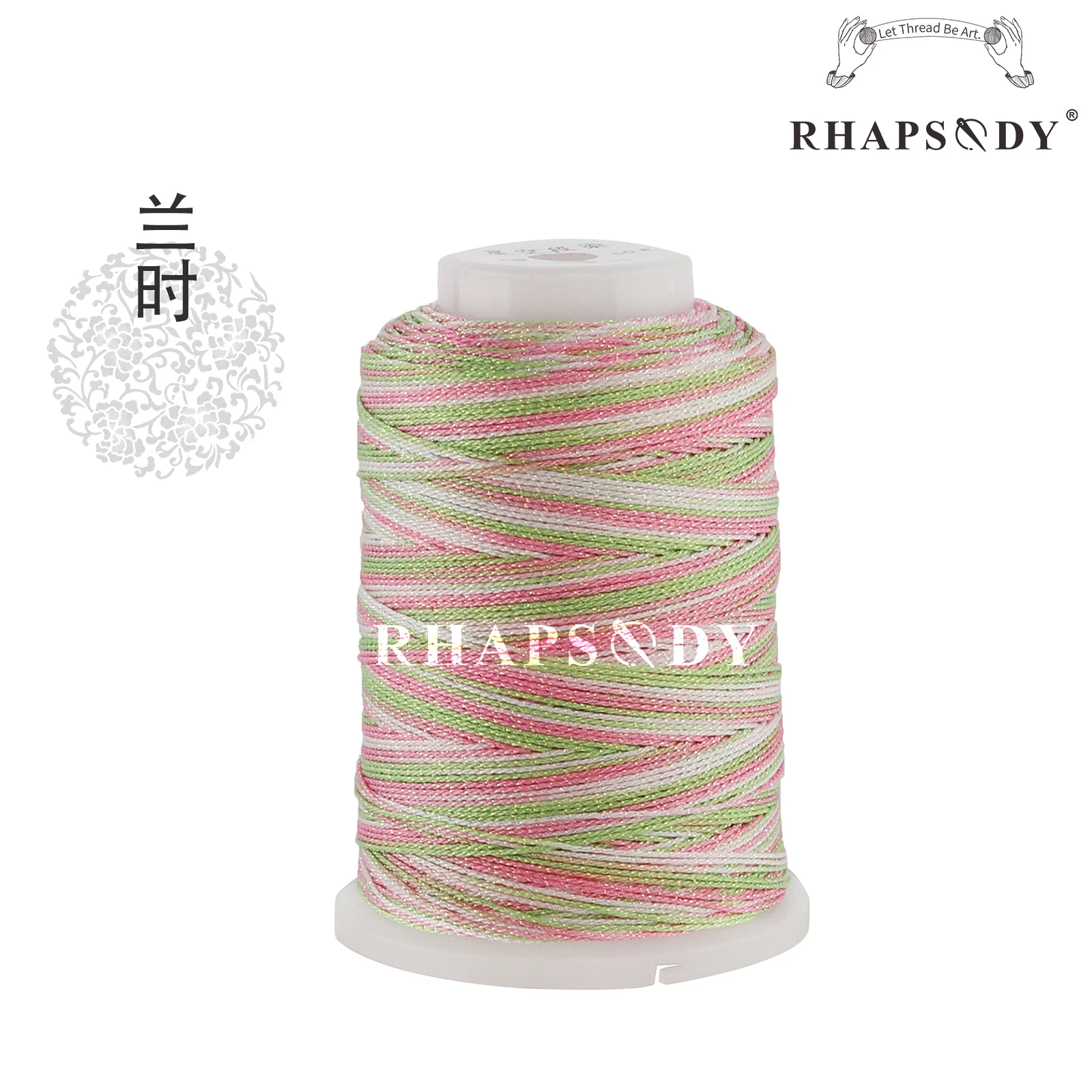 Rhapsody Glitzer-Metallic-Polyesterfaden, 6 Fäden, 29, gemischte Farben, zum Nähen, für DIY-Projekte, zum Weben, für Freundschaftsbänder und zum Zopfen. – Detail 18