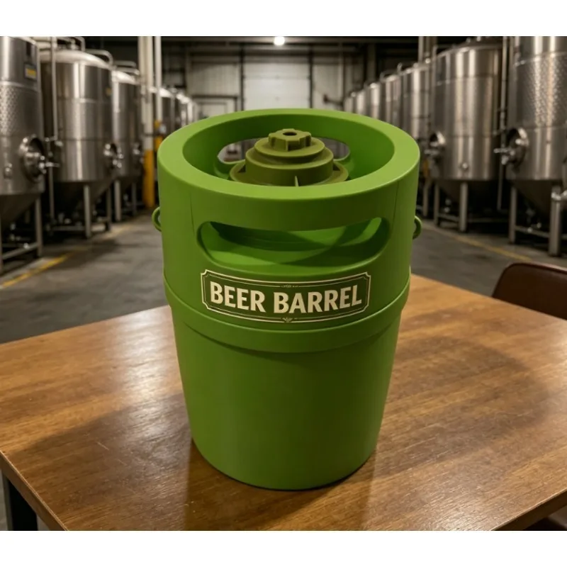 Beer Keg Portable Mini Plastic Compact, Safe and Fresh-Keeping, Perfect for Home, Outdoor and Party Use，Custom Color Capacity