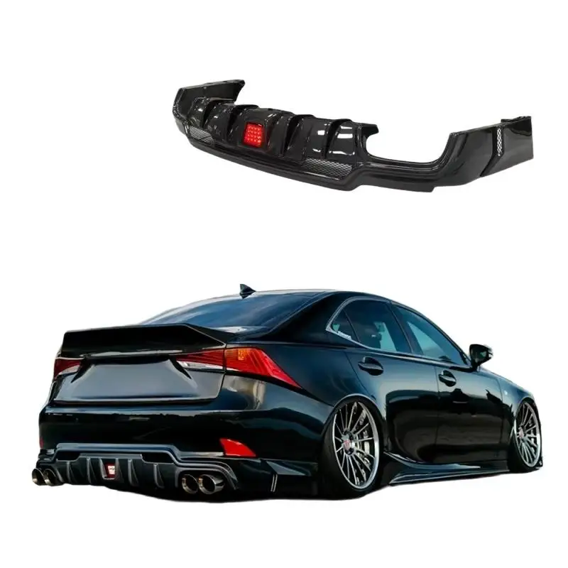 Practical R Style Carbon Rear Diffuser Bumper Lip Body Kit IS200T IS250 IS300 IS350 Bolt Sport Universal Fit Car Guard